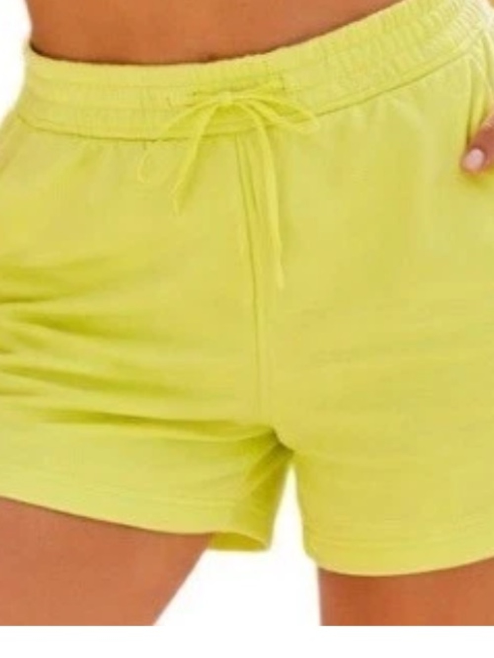 Lululemon Loungeful High-Rise Short 4" Electric Lemon size 2 women's